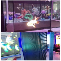 Layar LED Transparan Ultra-Tipis P20 Perekat Sendiri Berwarna Penuh untuk Iklan di Kaca Toko Ritel, Pusat Perbelanjaan, dan Lift