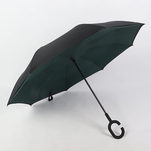 Parapluie intelligent pour voiture, appareil coupe-vent, double couche, avec poignée en forme de <span class=keywords><strong>C</strong></span>, design personnalisé, vente en gros - Product Image 4