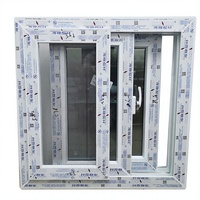 Venta Directa de Fábrica 2026, Ventanas Corredizas de UPVC/PVC, Vidrio Resistente a Huracanes, Diseño Moderno a Prueba de Viento para Uso Exterior en Hoteles y Villas