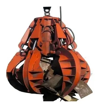 Industrial Grab Bucket 4 Ropes Mechanical Clamshell Grab buckets used on grab type ship unloader