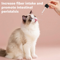 Solution liquide pour chats et chiens : Complément anti-boules de poils avec Psyllium Husk, Pulpe d'agrumes, Pomace de pomme, Zinc, Méthionine, Gouttes d'Oméga-3