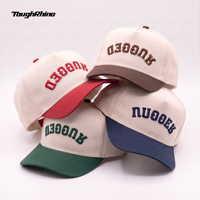 Casquette Snapback 5 Panneaux à Profil Élevé pour Conception de Marque, Casquette de Baseball Personnalisable, Casquette Trucker Bicolore pour Commande en Gros