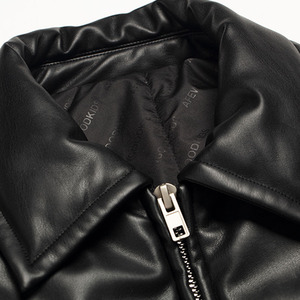 Blouson Bomber Personnalisé en Cuir pour Hommes, Veste en Cuir en Gros, Blouson de Motard en Cuir OEM pour Femmes - Product Image 3