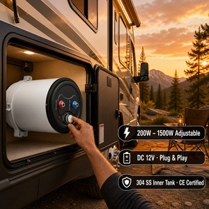 เครื่องทำน้ำร้อนไฟฟ้าแบบใช้แบตเตอรี่ OEM CE จากโรงงาน ขนาด 10 ลิตร 15 ลิตร 25 ลิตร 30 ลิตร 12 โวลต์ 24 โวลต์ 220 โวลต์ สำหรับรถบ้าน รถพ่วง และเรือ - Product Image 1