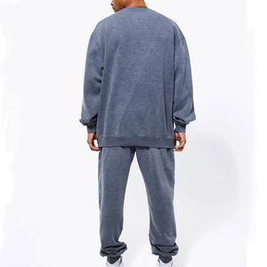 Ensemble de survêtement pour homme, 2 pièces, sweat-shirt à capuche, jogging, uni, décontracté, sport, nouvelle collection, de haute qualité, en gros - Product Image 2