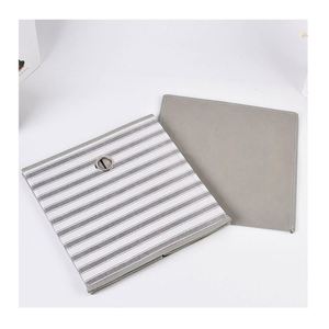 Collapsible Cloth Rectangle <b>File</b> Storage Organizer With Handle Clothing Fabric Cube Storage <b>Box</b> for Home Organizer - Product Image 5