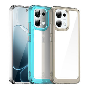 Coque de téléphone en acrylique transparente antichoc colorée à livraison rapide pour OPPO A6 5G - Product Image 3