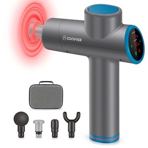 Pistolet de <span class=keywords><strong>massage</strong></span> à batterie au lithium avec boîte chauffante et de transport pour le cou, le dos, les jambes et le corps entier Conception portable sans fil - Product Image 1