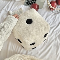 Coussin décoratif créatif et simple pour la maison, personnalisable, en forme de cube, jouet en peluche amusant en forme de dés, coussin de canapé, futon, tapis de sol