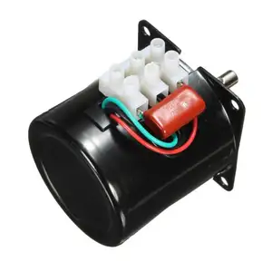 Motor de engrenagem síncrona permanente, 220v 60ktyz com motor de engrenagem síncrona de 30 rpm ac para incubadora de ovos, churrasco, etc.