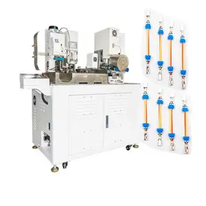 Fully automatic two head crimping machine Waterproof plug double-head cutting stripping machine for wire harness