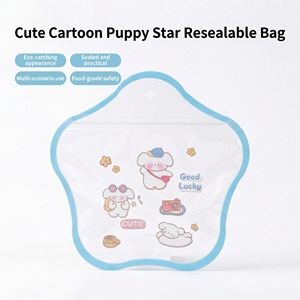 Sacs cadeaux auto-scellants en forme d'étoile – emballage réutilisable et de haute qualité ; petits sacs cadeaux ; idéal pour les bonbons ; fermeture transparente - Product Image 5