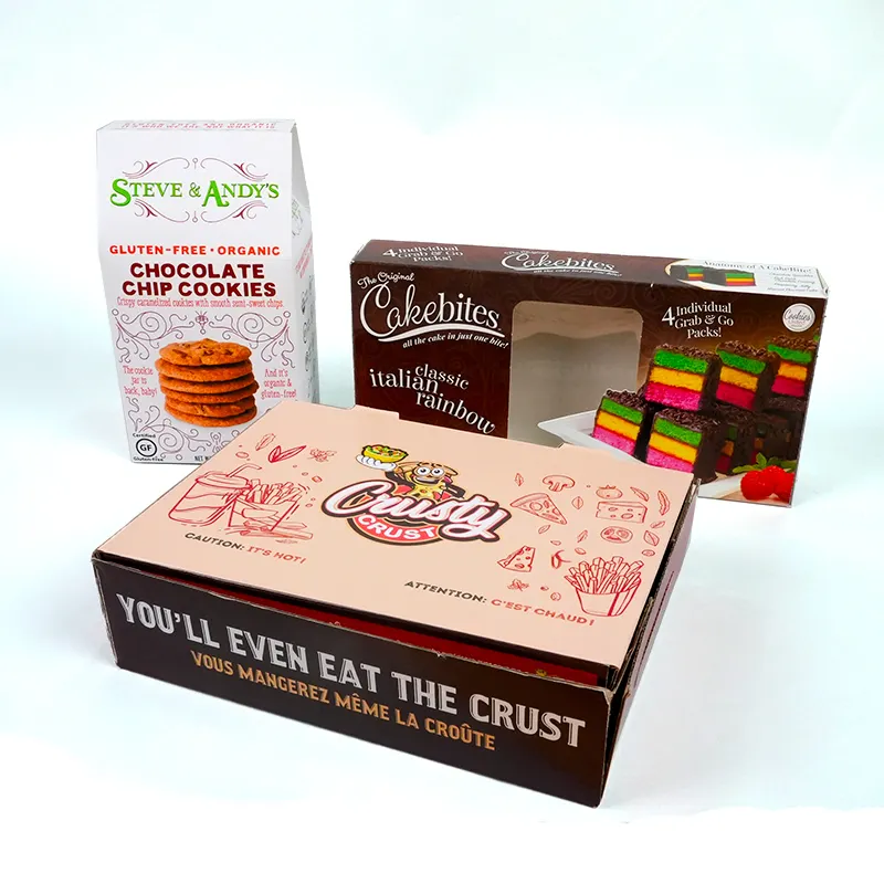 Benutzer definierte Keks Dessert Großhandel Custom Folding Food Verpackung Papier Box für Sushi-Kuchen Cookiey Macaron Donut Takoyaki Candy Pack