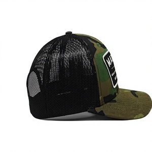 Casquette Trucker Confortable à Dos en Maille avec Patch Tissé Personnalisé 6 Panneaux Camouflage Produite en Usine au Vietnam Style Vintage Décontracté - Product Image 3