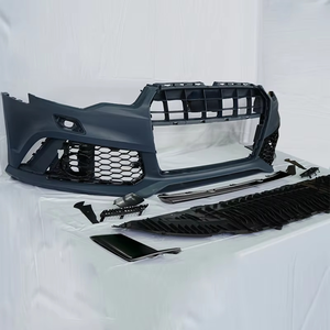Pare-chocs avant pour <span class=keywords><strong>Audi</strong></span> A6 S6 C7, kits de carrosserie avec calandre avant noire pour <span class=keywords><strong>Audi</strong></span> A6 S6 C7 2012-2015, mise à niveau style RS6 - Product Image 3