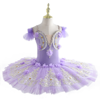 Robe de Ballet Tutu pour Filles Vêtements de Danse pour Enfants Costumes de Robe de Ballet pour Filles Justaucorps de Danseuse Vêtements de Danse