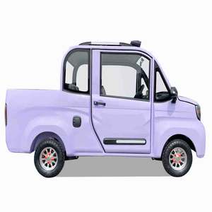 Mini camionnette électrique à quatre roues, 4 places, avec boîte de chargement, moteur 1000W, charge utile de 200 kg, vitesse de 35 à 50 km/h, autonomie de 101 à 200 km - Product Image 5