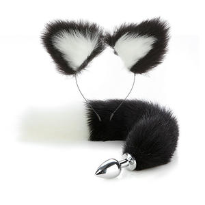 Ass Butt Tail Buttplug Fox Pigtail Anal Plug et Oreilles Produits Érotiques BDSM Oreilles De Chat <span class=keywords><strong>Jeu</strong></span> De Sexe Jouets pour <span class=keywords><strong>Couple</strong></span> Adultes Femmes Hommes - Product Image 1