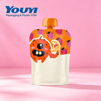 Pochette à bec verseur pour gelée 100g 150g 200g de qualité alimentaire avec logo et couleur personnalisés pour l'emballage de gelée