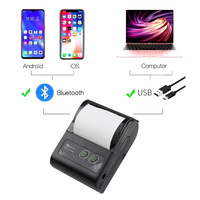 Portátil de la impresora térmica de 58mm recibo mini impresora de bolsillo con ESC/POS usb pequeño móvil impresoras batería recargable