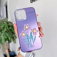 Coque de protection arrière multicolore IMD Hard PC Mobile Phone Case for Ladies Protective Back Cover pour iPhone 12 13 14 15 16 17 Pro Max Decorative