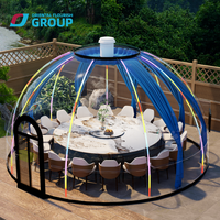 Dôme transparent en verre pour glamping extérieur, type igloo écologique, pour hôtels et complexes hôteliers, en aluminium, pour une expérience 'Full House'