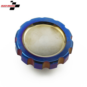 Tapa de aceite Auso-Racing de aleación de aluminio anodizado azul para actualización de filtro de aceite de motor - Product Image 1
