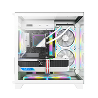 Boîtier de jeu AntarcChill Mini Classic Sea View, verre trempé sur trois côtés, micro-ATX/ITX, tour moyenne pour ordinateur de bureau