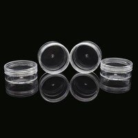 Pot en plastique PS transparent mini 2g 3g 2,5g 6g 7g 10g 5g pour échantillon de crème 30g 50g 60g 100g, conteneur de stockage cosmétique pour beurre corporel