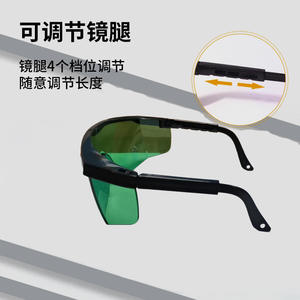 Gafas Protectoras para Invernadero, Marco Negro, Lente de 2mm, 40% de Transmitancia, Protección UV IR para Luces LED de Cultivo de Plantas - Product Image 5