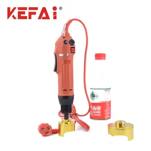 KEFAI Portable Handheld Electric Bottle Capping Machine Plastic Water Bottle Cap Capping Blocking Screwing Sealing Machine