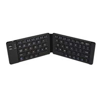 Keyboard Bluetooth portabel, tipis dan ringan, nirkabel mini lipat dua sistem umum untuk berbagai sistem