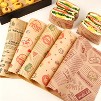 Papier alimentaire absorbant et résistant à la graisse pour frites, burgers, snacks frits, différents plateaux de cuisson et emballages alimentaires