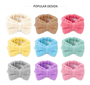 Pakcare Nouveaux produits 2025 <span class=keywords><strong>Bande</strong></span> de cheveux à nœud mignon personnalisé-pour le lavage du visage, le spa et le démaquillage - Product Image 1