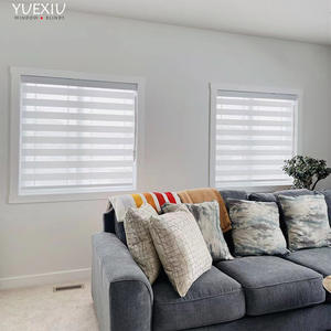 Stores zébrés sans fil personnalisés pour salon, décoration professionnelle, <span class=keywords><strong>poignée</strong></span> manuelle, volet <span class=keywords><strong>roulant</strong></span> - Product Image 5