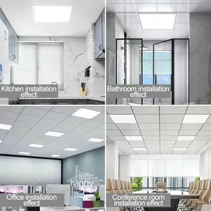Office Lighting High Brightness Approval 595*595 Cct Led Ceiling Panels Lamp Back Lit Led Panel Light