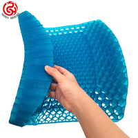 Coussin de dossier de siège à grille en nid d'abeille en gel de silicone Tpe de taille standard