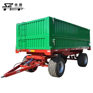 Agricultural farm tractor trailer 10ton hydraulic dump trailer