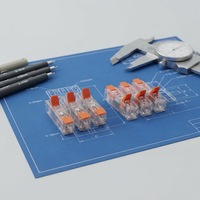 Connecteurs rapides JUNPAI 8P 12V en laiton pour applications électriques, 4 entrées/4 bornes
