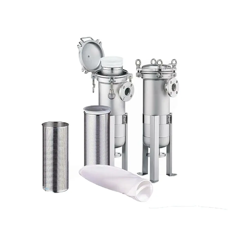 Cooling tower filtration 20 elements 732 600TPH BFD BFM 1300-20F Stainless Steel Bag Filter Housing