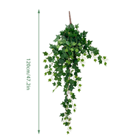 Plantes artificielles de lierre suspendues pour plafond de mariage, feuillage réaliste pour décoration murale de jardin extérieur, fausses feuilles de vigne tombante