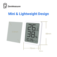 ZenMeasure pour thermomètre hygromètre numérique LCD intérieur/extérieur, jauge de température, capteur de température, alimenté par piles, portable