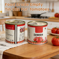 Conteneurs en fer blanc mat de qualité supérieure pour aliments, 73x65mm, pour tomates, vente en gros
