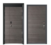 Porte intérieure extérieure de sécurité d'acier inoxydable pour l'usage extérieur d'hôpital de hall d'entrée de villa