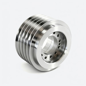 Maßgefertigte 304 Edelstahl Mehrfach-Rillen-V-Riemenscheibe, CNC-gedrehte Präzisions-Hochleistungs-Korrosionsbeständige Riemenscheibe OEM - Product Image 2