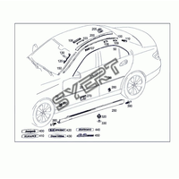 2047200280 accessoires extérieurs de bande de garniture de porte de voiture de Offre Spéciale pour MERCEDES C W204 07-11