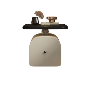 Mesita de Noche Suspendida de Diseño, Mueble de Dormitorio con Almacenamiento de Madera Maciza, Estilo Moderno Minimalista - Product Image 5