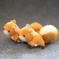 Pendentif en peluche écureuil à grosse queue, adorable et populaire sur internet, breloque de sac de dessin animé, jouet en peluche imprimé en typographie, pour mariage et anniversaire
