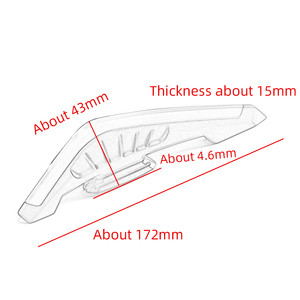 Autocollants de carénage avant pour moto <span class=keywords><strong>Yamaha</strong></span> NMAX155 N-MAX155 2020-2024, ailerons latéraux dynamiques - Product Image 6
