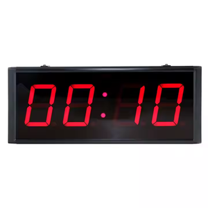 ZX Editable 4 Inch 4 Digit LED Electronic Stopwatch Timing Clock Modern 12/24 Hour Format Digital <strong>Countdown</strong> <strong>Timer</strong> for Home Wall - Product Image 1